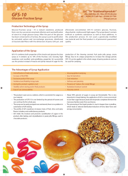 GFS-10 Glucose-Fructose Syrup