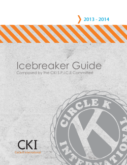 Icebreaker Guide - Circle K International!