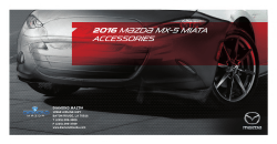 MAZDA MX-5 MIATA Accessories Brochure