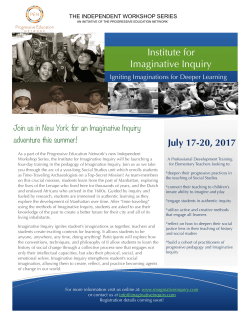 Imaginative Inquiry - Progressive Education Network
