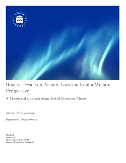 How to Decide on Airport Location from a Welfare Perspective