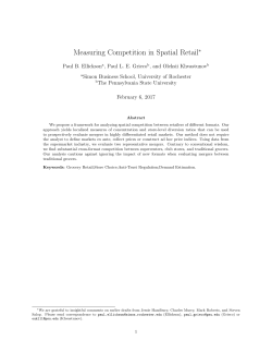 Measuring Competition in Spatial Retail: An Application to Groceries