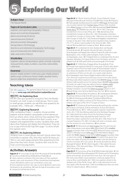 Exploring Our World