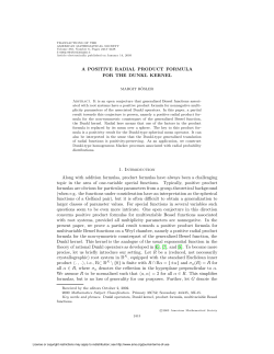 A POSITIVE RADIAL PRODUCT FORMULA FOR THE DUNKL