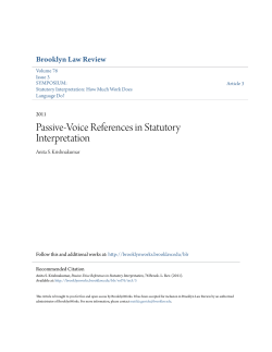 Passive-Voice References in Statutory Interpretation