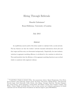 Hiring Through Referrals
