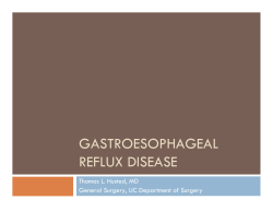 Gastroesophageal reflux disease