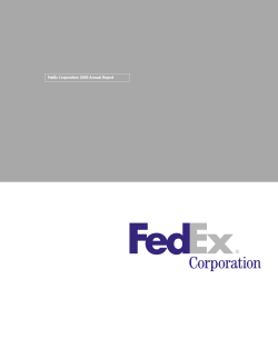 FedEx Corporation 2000 Annual Report