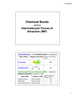 Chemical Bonds