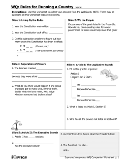 WQ: Rules for Running a Country Name: