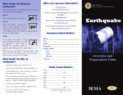 Earthquake Preparedness Guide