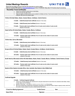 United Meetings Rewards