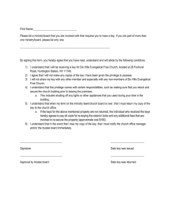 Print Name: Please list a ministry/board that you are involved with