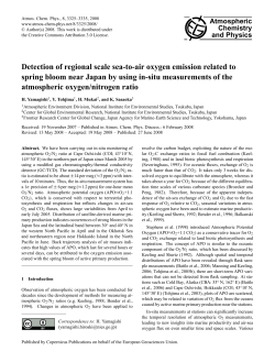 Detection of regional scale sea-to-air oxygen emission related to