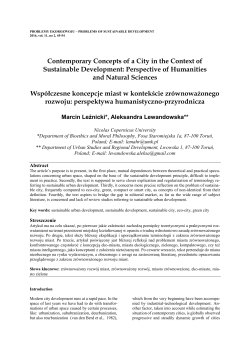 problemy ekorozwoju &ndash; problems of sustainable development