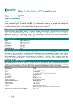 Sodium Hypochlorite