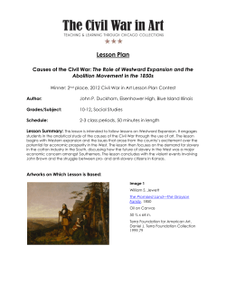 Causes of the Civil War: The Role of Westward