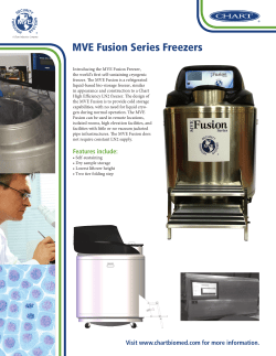 MVE Fusion Series Freezers
