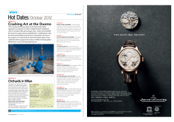 Hot Dates October 2012