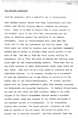 THE WHISKEY REBELLION Good day everyone &bull;&bull;&bull; it`s a beautiful