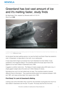 Greenland has lost vast amount of ice and it`s melting faster, study
