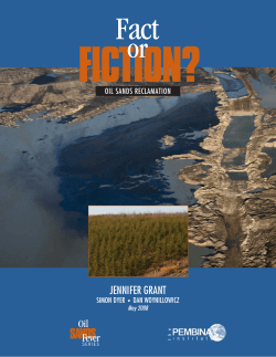 Fact or Fiction: Oil Sands Reclamation
