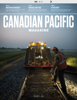 magazine - Canadian Pacific Railway
