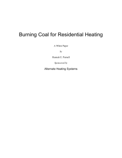 Anthracite Coal Burning White Paper