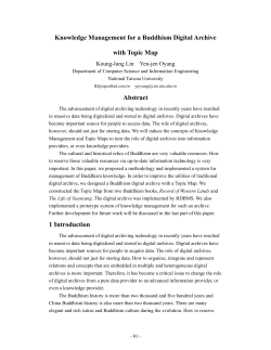 Knowledge Management for a Buddhism Digital Archive