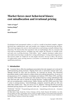 cost misallocation and irrational pricing