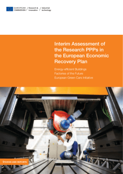 Interim Assessment of the Research PPPs in the European