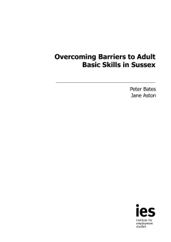 Overcoming Barriers to Adult Basic Skills in Sussex