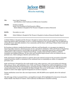 TO: Irene Lipof, Chairman, and Members, Joint Conference