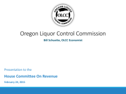 OLCC_Revenue Overview - Oregon Legislative Information System