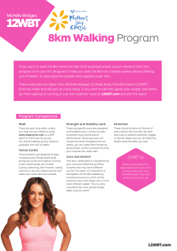 8km Walking Program - Mothers Day Classic