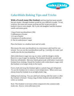 Cake4Kids Baking Tips and Tricks With a French name like fondant