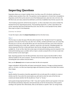 How do I import questions using Respondus?