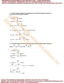 3. Trigonometric Functions.