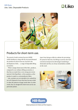 Products for short-term use.