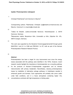 Photorespiration redesigned Christoph