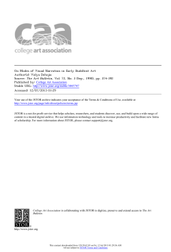 On Modes of Visual Narration in Early Buddhist Art