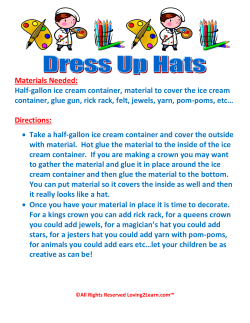 Half-gallon ice cream container, material to cover