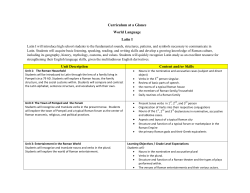 Latin 1 - Stratford Public Schools