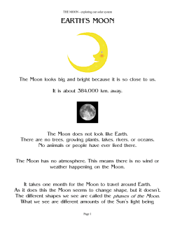THE MOON - exploring our solar