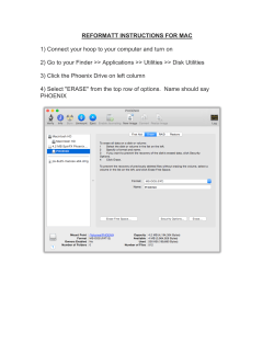 Format Instructions (MAC)