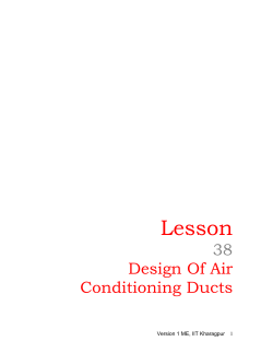 Design of air conditioning ducts