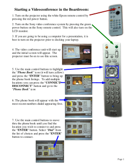 Starting a Videoconference in the Boardroom