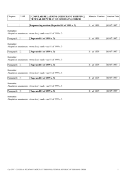 (MERCHANT SHIPPING) (FEDERAL REPUBLIC OF GERMANY)