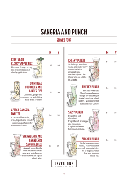 SANGRIA AND PUNCH - Hornsby RSL Club