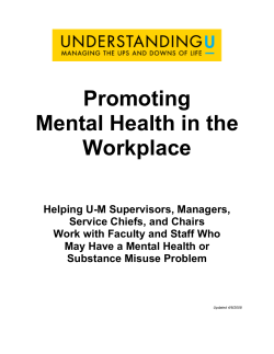 Mental Health in the Workplace